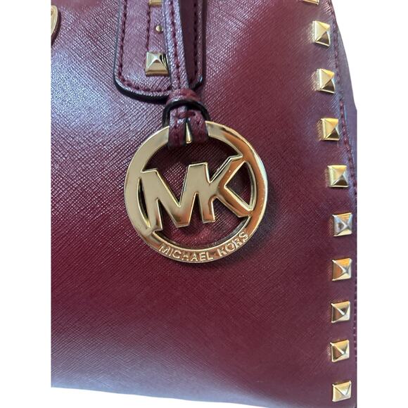 Michael Kors Sandrine Saffiano Leather Satchel - Picture 3 of 6